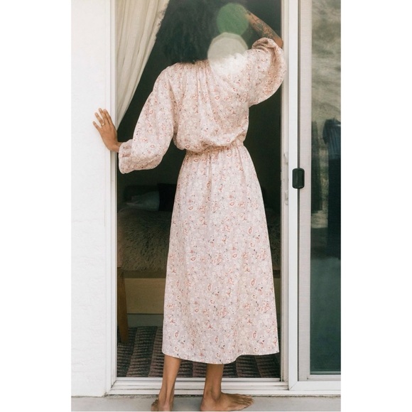 NWOT Christy Dawn The Ainsworth Maxi Long-Sleeve Dress in Violet Morning - Picture 6 of 8